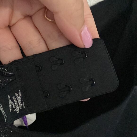 NWT- YITTY- Spotlight shaping Demi cup bodysuit-Shimmered Iconic black- Size Med - Picture 7 of 13